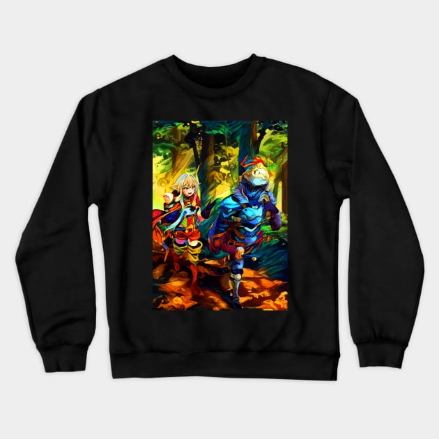 walking together Crewneck Sweatshirt by hustlart